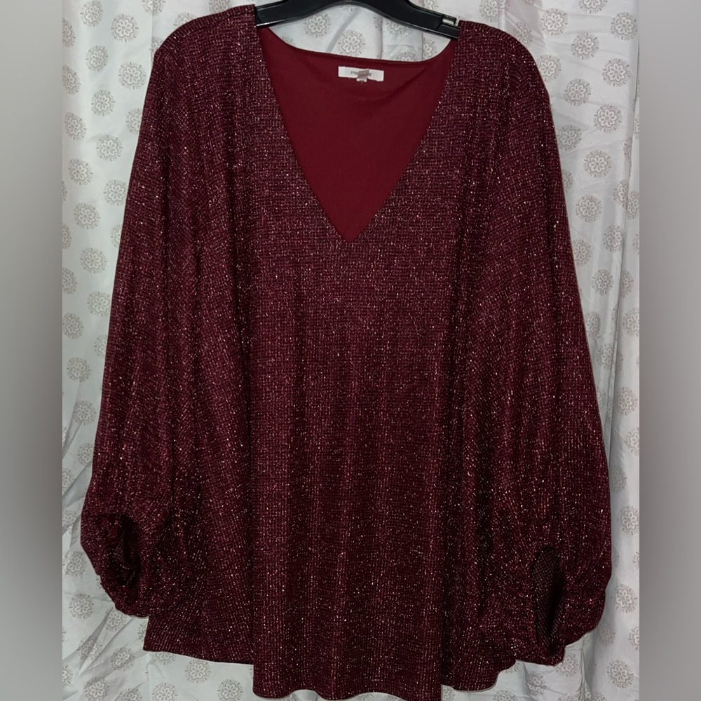 Maurices Deep Red Blouse